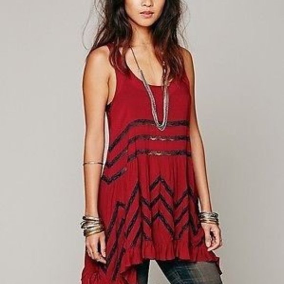 Free People Other - Free People Intimately Volie and Lace Trapeze Slip